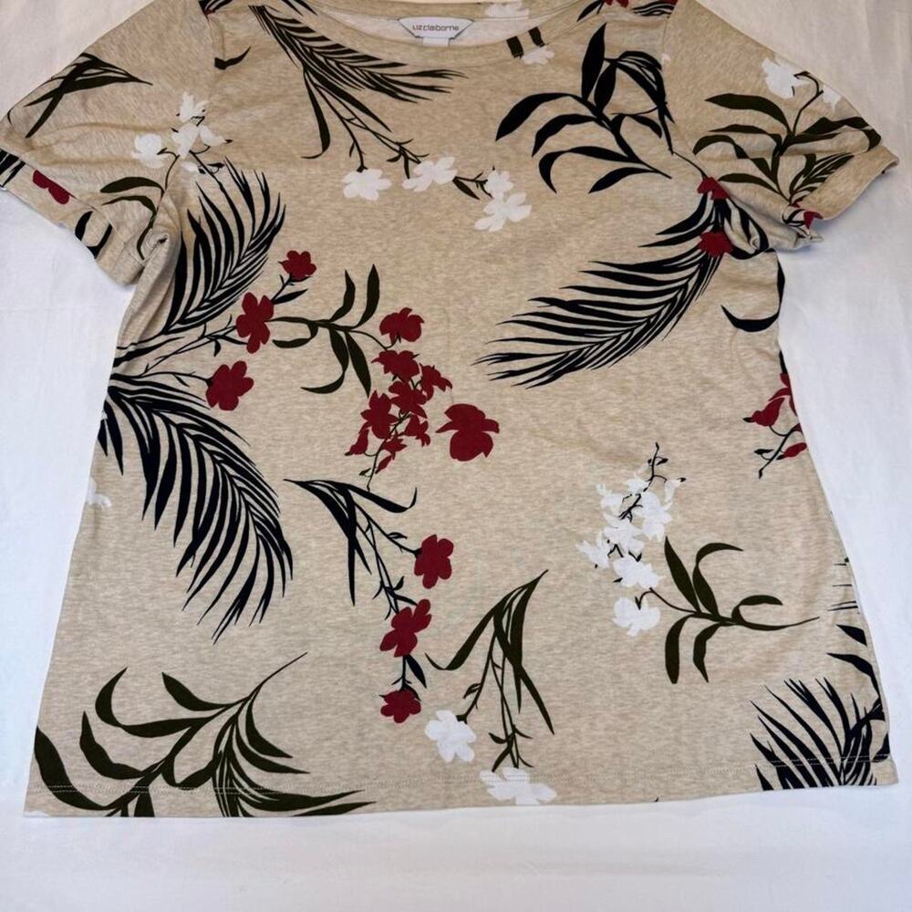 Liz claiborne floral print size large vtg